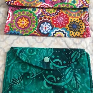 Colorful Patterned Fabric Pouches